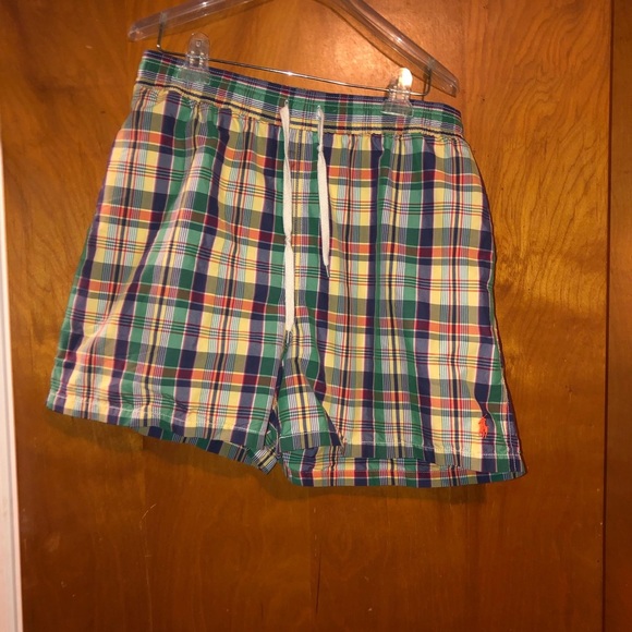 Polo Ralph Lauren Plaid Swim Trunks XL - Picture 1 of 4
